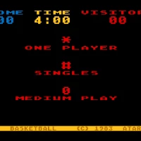 RealSports Basketball (1983) (Atari) Atari 5200 game