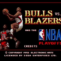 Bulls versus Blazers and the NBA Playoffs (USA, Europe) Sega Mega Drive game