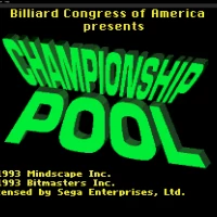 Championship Pool (USA) Sega Mega Drive game