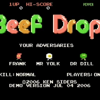 Beef Drop 7800 Demo by Ken Siders (V20060704_new2) Atari 7800 game