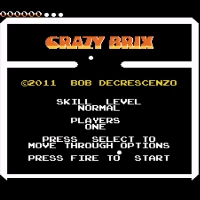 Crazy Bricks by Bob DeCrescenzo (V20111029PAL_RC1) Atari 7800 game