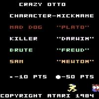 Crazy Otto by Bob DeCrescenzo (Hack) (PAL) Atari 7800 game